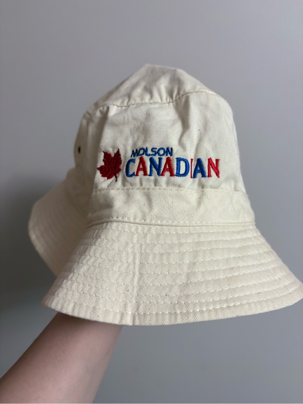 Vintage Molson Canadian Embroidered Logo Bucket Hat